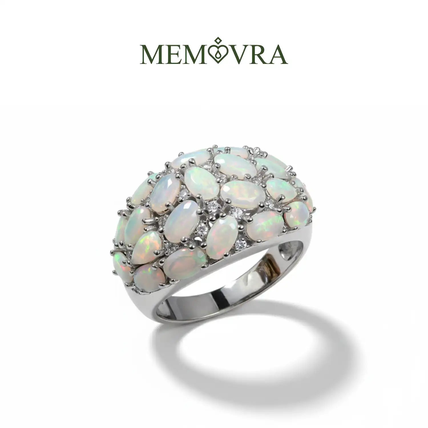 Luxury 4ct Ethiopian Opal Sterling Silver Ring